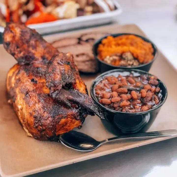 Pio Pio Restaurant signature dishes Whole Rotisserie ChickenArroz con PolloEmpanadas de Pollo